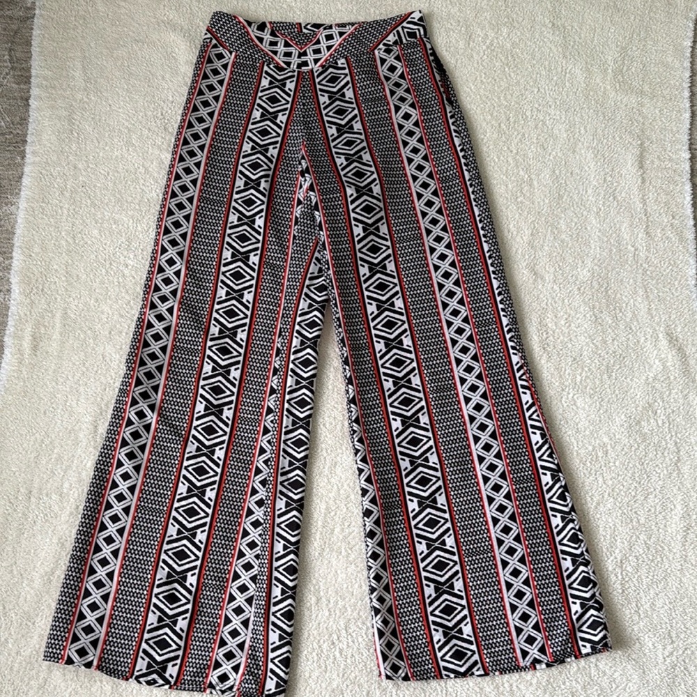 Cece multi size med lightweight wide leg pant